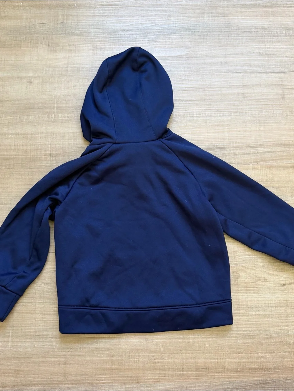 Baby Nike Navy Pullover Hoodie with Silver Swoosh
